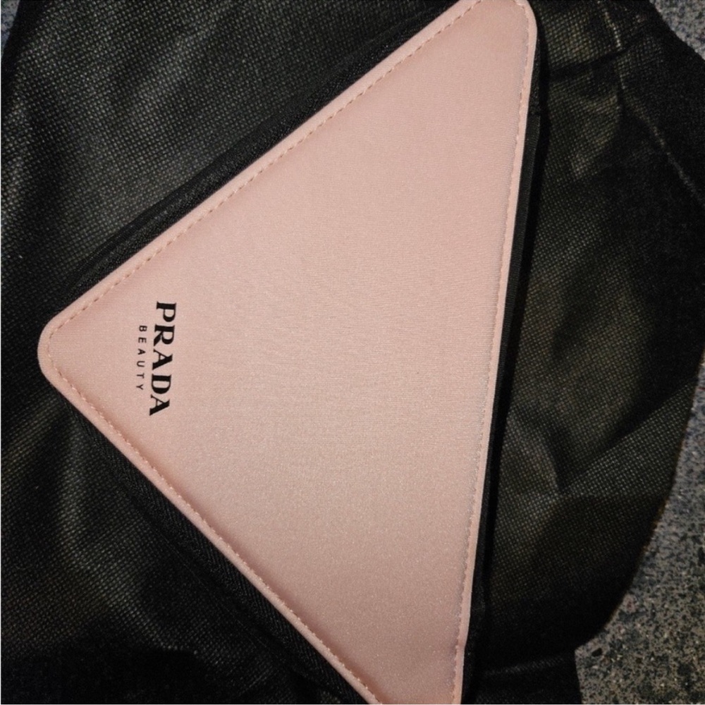 Prada Beauty Pink and Black Cosmetic Bag - Picture 9 of 16